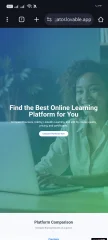 EduCompare Modern Online Learning Platforms Landing Page