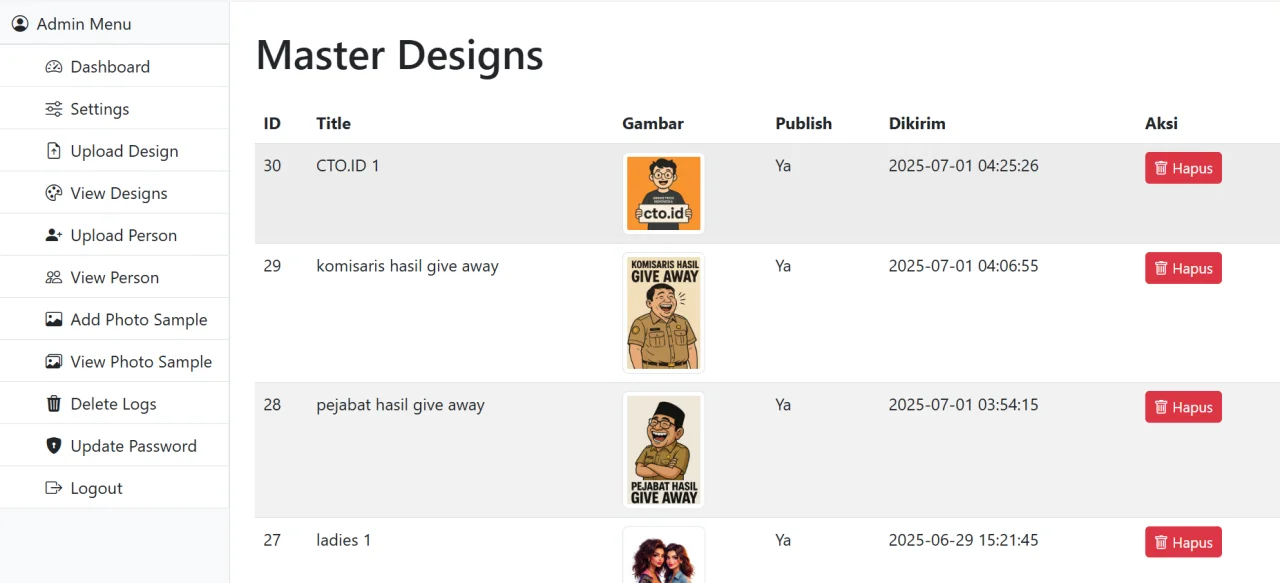 AI T-Shirt Design Generator Mockup PHP + MySQL + Replicate API — screenshot 3