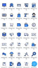 50 eCommerce Icons PNG-SVG