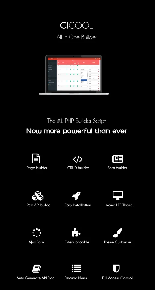 Cicool V3.3.1 - PAGE, FORM, REST API and CRUD Generator — screenshot 1