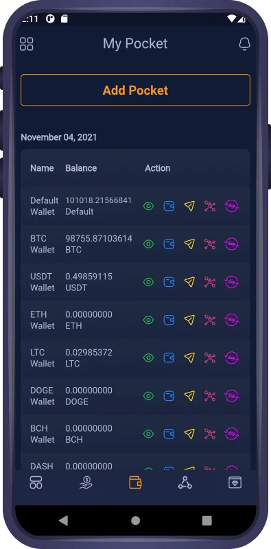 Cpocket – CryptoCurrency Wallet Flutter App — screenshot 5