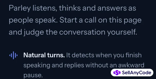 Parley - Realtime AI Voice Agent Template — cover