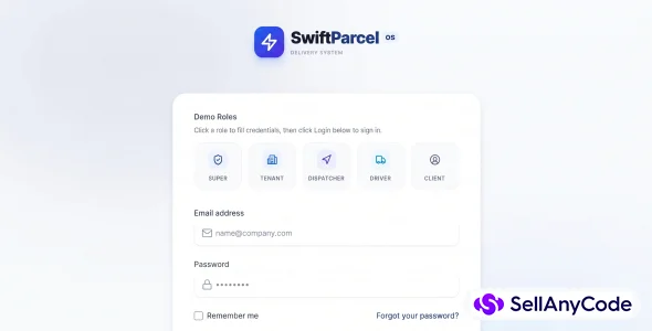 SwiftParcel Multi-Tenant Delivery & Logistics Operating System