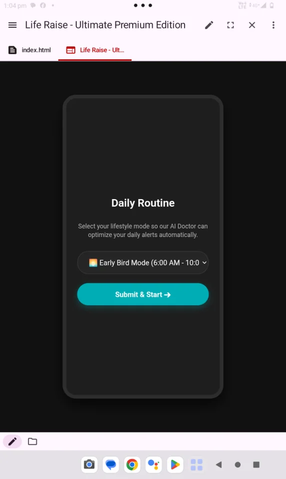 Life Raise - Ultimate Premium Health AI Template — screenshot 4