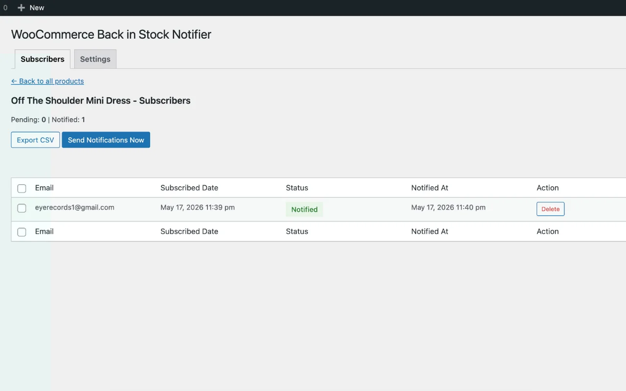 StockAlert Pro - WooCommerce Back in Stock Notifier — screenshot 7