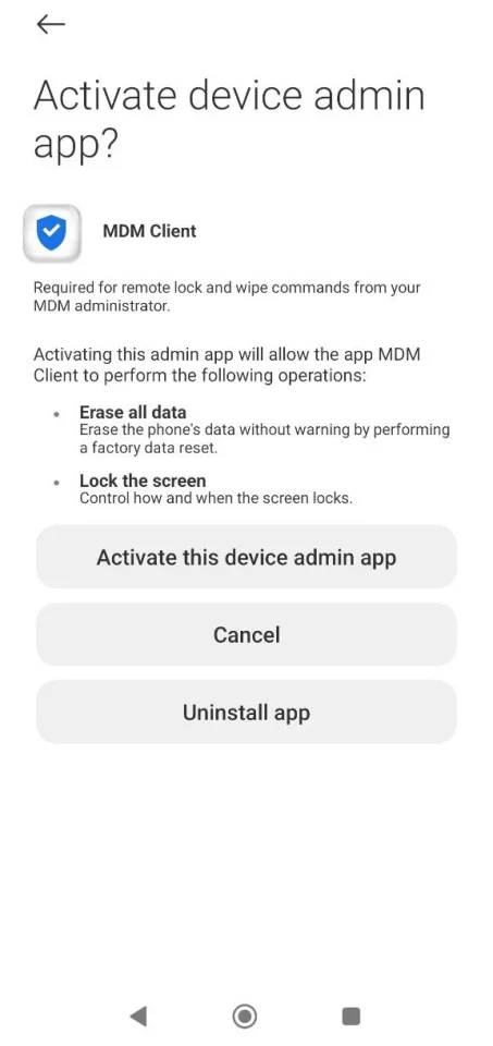 Mobile Device Management (MDM) System — screenshot 5