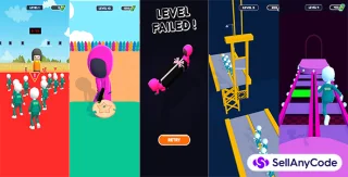 Squid Game with All 4 Games in One