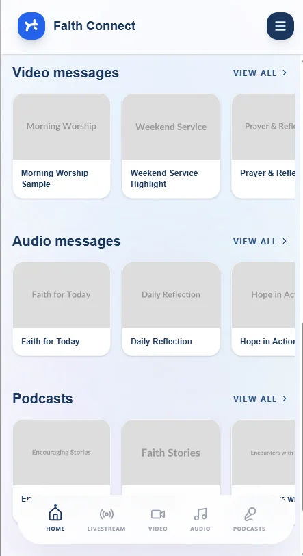 Faith Connect - Church Mobile App — screenshot 2