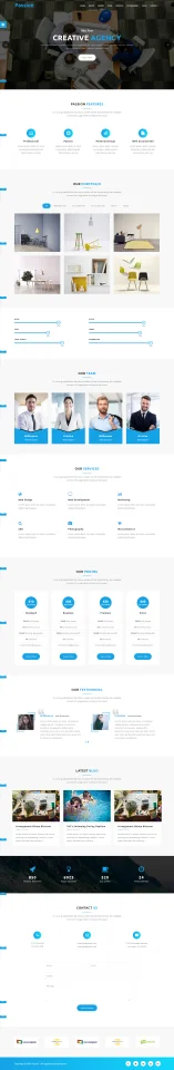Passion - Material Design Agency HTML Template — screenshot 1