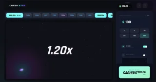 Professional Crash Game Engine React 18, Vite & Tailwind CSS