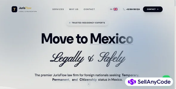 JurisFlow Legal - Premium Corporate & Relocation Law Landing Page — cover
