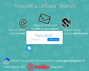 All in One Support Button + Callback Request. WhatsApp, Messenger, Telegram, LiveChat and More...