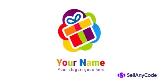 Colorful Logo Template for Gift Box and Toys