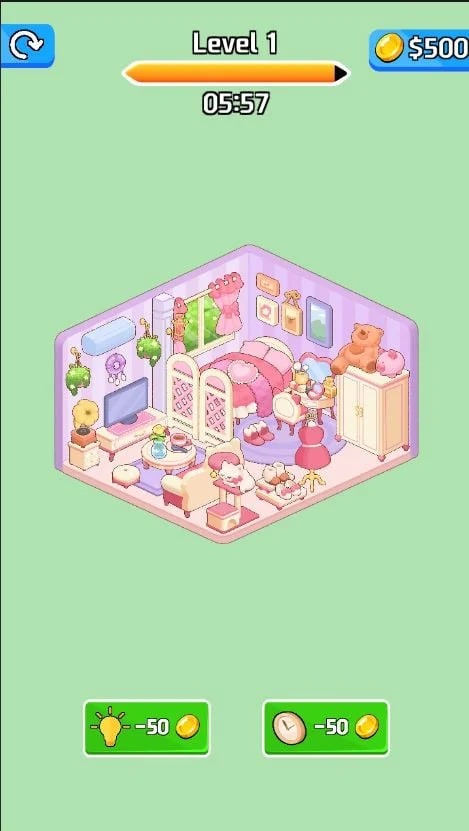 Dreamy Room Decor Life Game Unity Source Code — screenshot 8