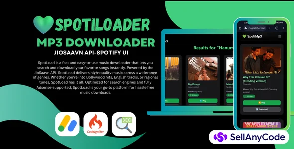 SpotiLoader Search & Download MP3 Songs