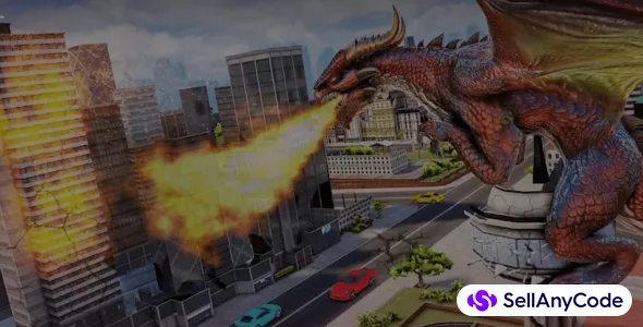 Flying Dragon City Attack: Dragon Simulator — cover