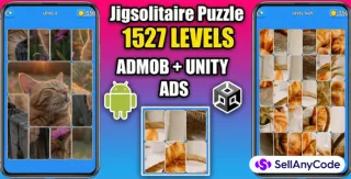 Jigsolitaire Jigsaw Puzzle Game Unity Source Code