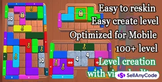 Color Block Jam 3D - Wood Block