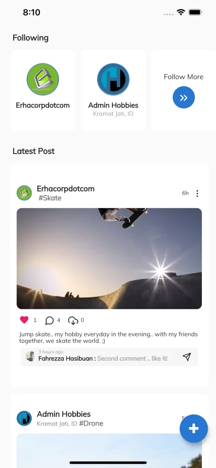 Hobbies - Social Full Flutter v.2.10 App with Chat | Web Admin Panel | GetX | Hive — screenshot 2