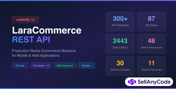 LaraCommerce Production-Ready E-Commerce REST API for Laravel 12