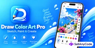 Draw Color Art Pro App for iOS and Android (Flutter)