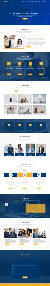 Hunter Corporate Website HTML5 Template — screenshot 3