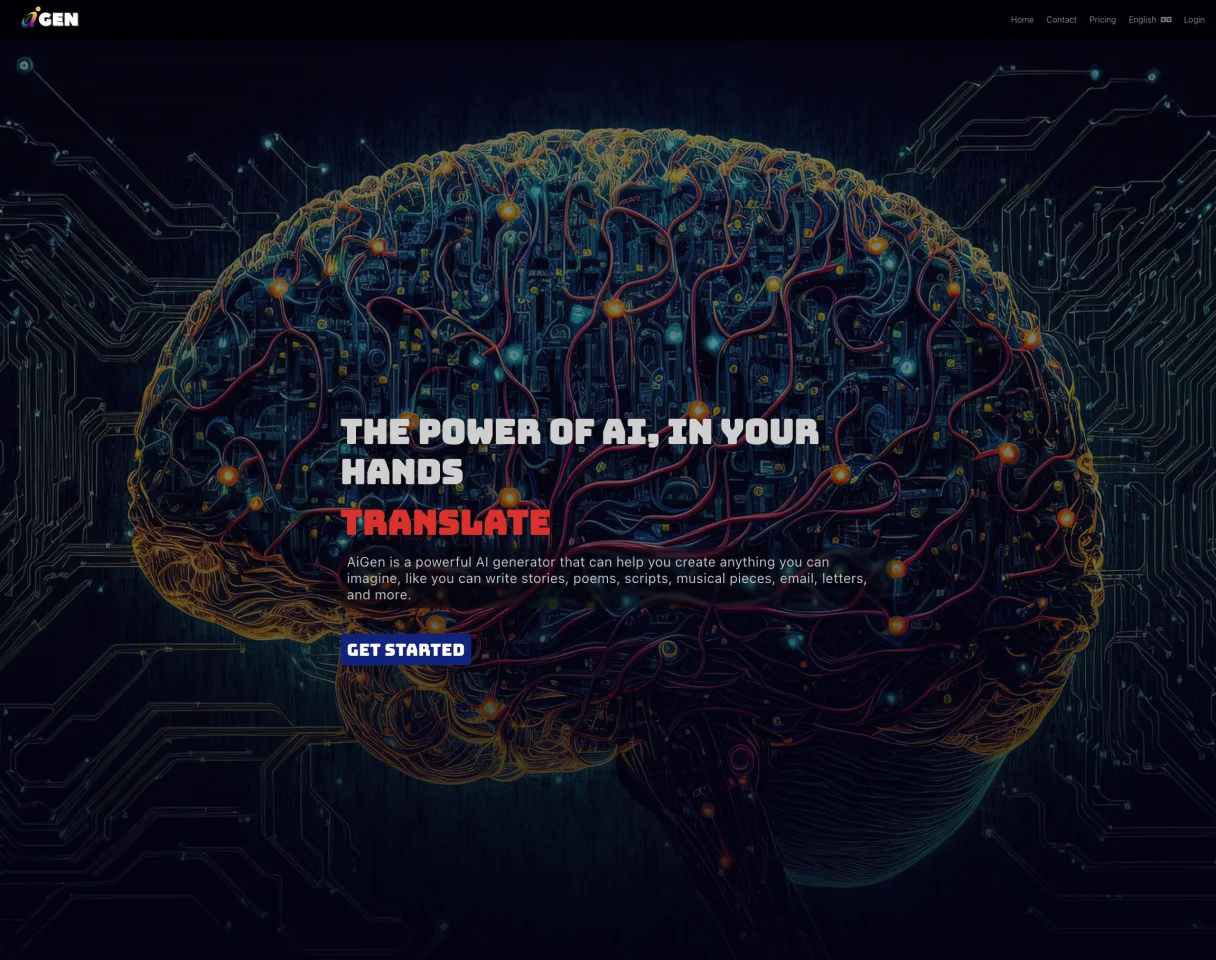 AiGen - All-in-One AI Generation Tool - Artificial Intelligence — screenshot 1