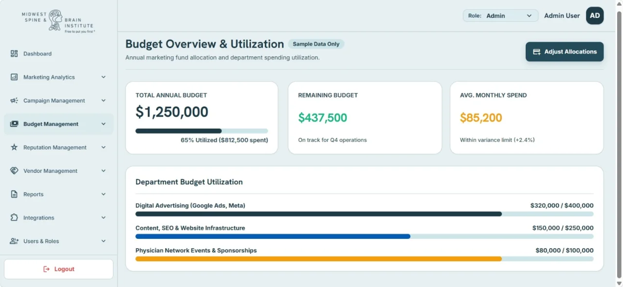 MSBI Marketing Operations CRM Wireframe Specification Document — screenshot 5