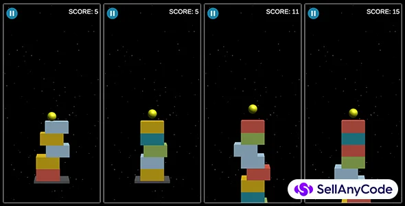 Space Climber - Unity Hyper Casual Game with AdMob