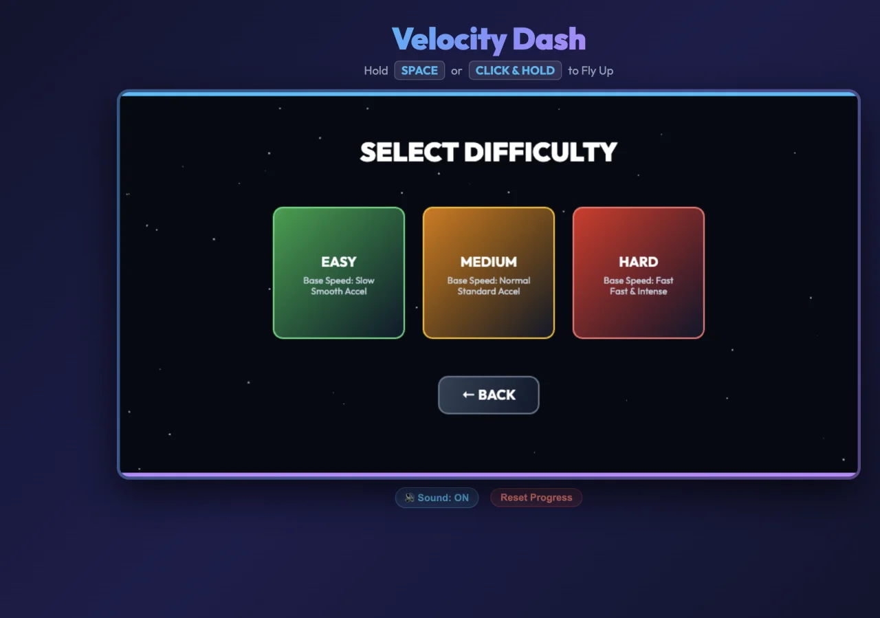 Velocity Dash - Cyber Action Runner HTML5 Game Source Code — screenshot 2