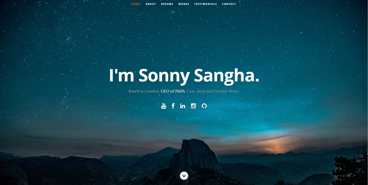 Portfolio Template — screenshot 1