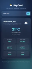 SkyCast - Responsive Weather Forecast Web App