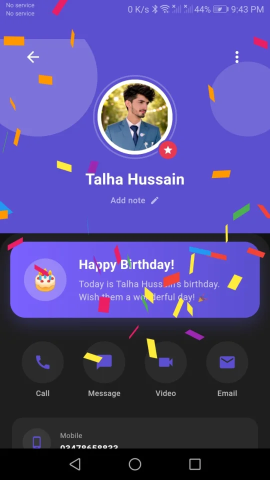 Linko Modern Contact & Communication Flutter App — screenshot 2