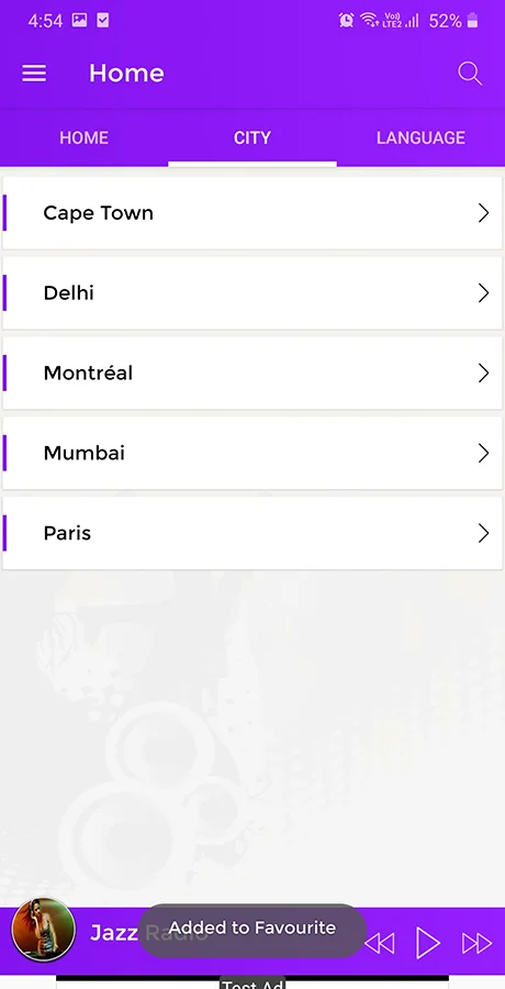 Android Radio App (Online Radio, Streaming, M3U8, M3U, MP3, PLS, AAC, FM) — screenshot 5