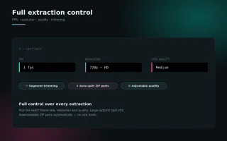 Video Frame Extractor — Hybrid Browser & Server (FastAPI + FFmpeg)