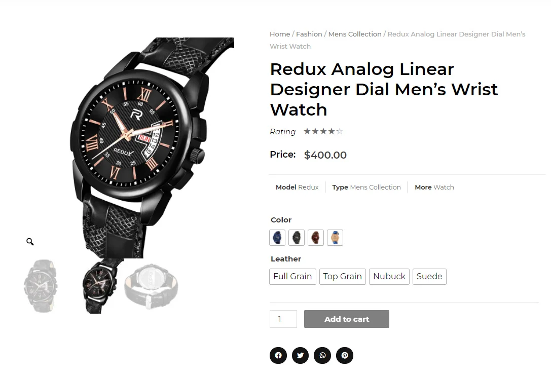 WooCommerce Variation Swatches and Additional Gallery — screenshot 5