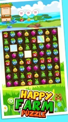 Match 3: Happy Rush Puzzle. Farm 3 Match Game Template Unity. Earning Money Every Month (Include Graphics)