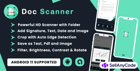 Doc and Card Scanner with Signature (Android 11)