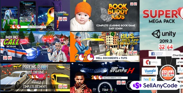 GBS Studio’s Super 6 Mega Bundle: 6 Unity 2019 High-End Games -88% Off!
