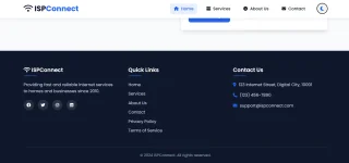ISPConnect - Internet Service Provider Website