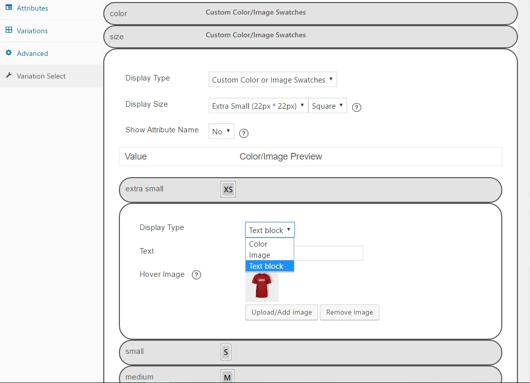 WooSwatches – WooCommerce Color or Image Variation Swatches — screenshot 4