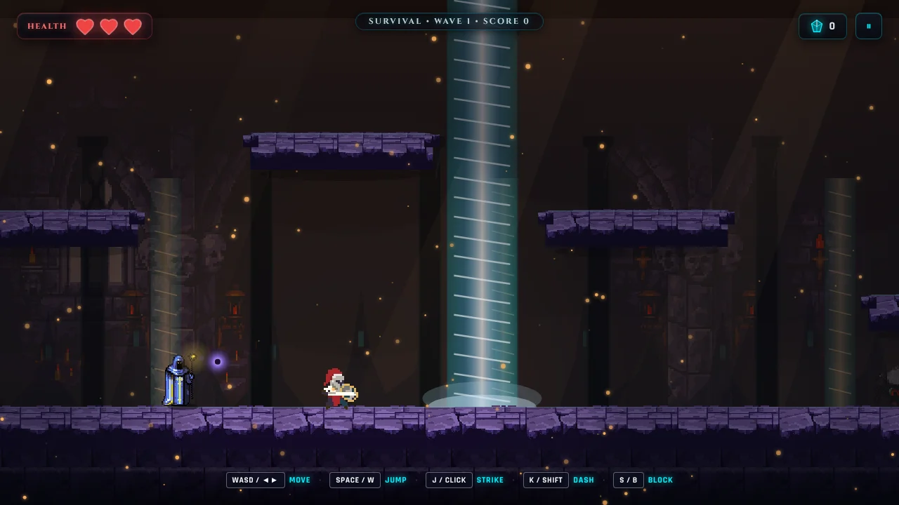 Echoes of the Veil - HTML5 Dark Fantasy Platformer — screenshot 3