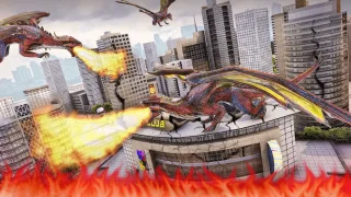 Flying Dragon City Attack: Dragon Simulator