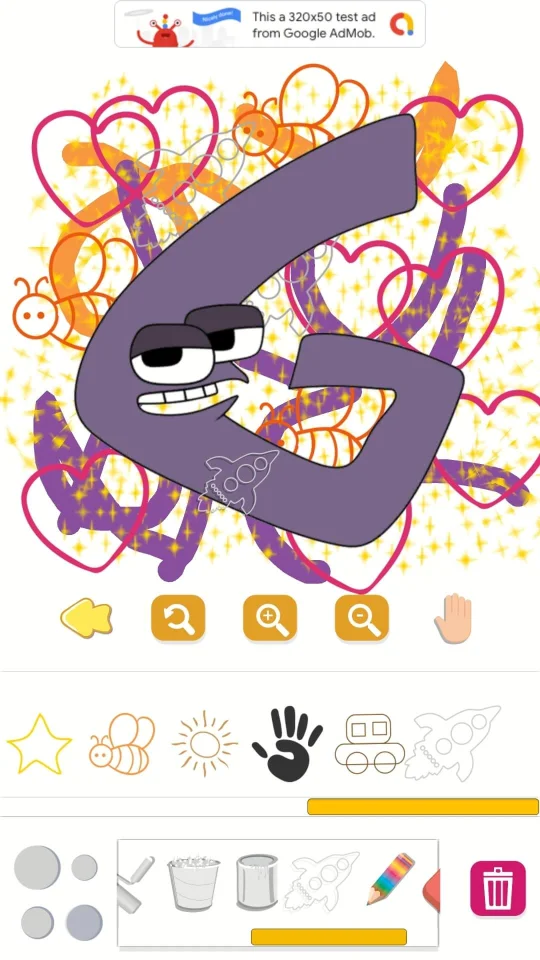 Coloring Alphabet Lore — screenshot 1