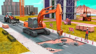 Mega Highway City Road Construction Game