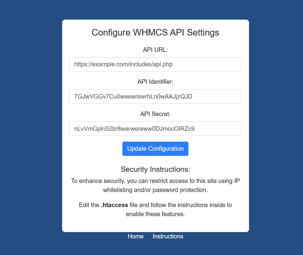 WHMCS Bulk Client Import Script — screenshot 2