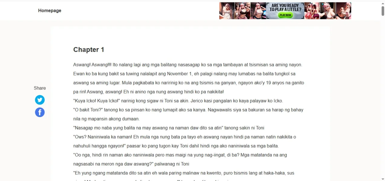 Web Ebook Like Wattpad — screenshot 1