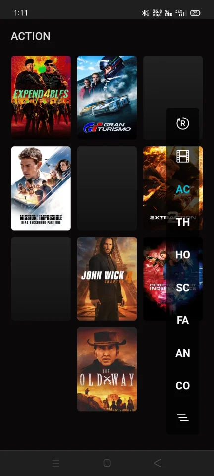 AppCreator24 Movies HTML App — screenshot 1