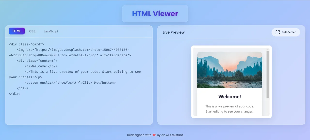 HTML Live Editor | Flawlessly Responsive Mobile Viewer — screenshot 1