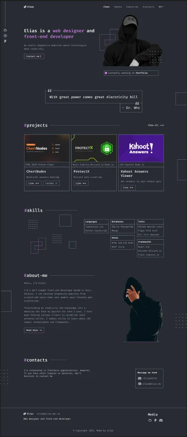 Portfolio Page — screenshot 1